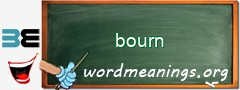 WordMeaning blackboard for bourn